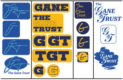 The Gane Trust Logo Variation Design