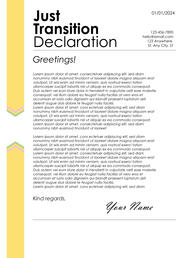 Just Transition- Letterhead Design