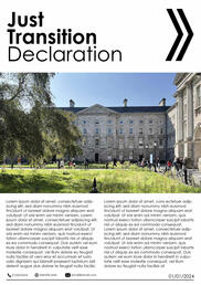Just Transition- Press Release Design